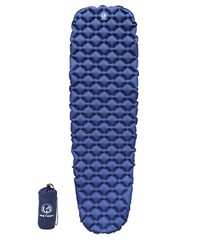 Blue Lightweight Inflatable Sleeping Pad for Backpacking, Hiking, and Camping.-Compact and Lightweight Sleeping pad